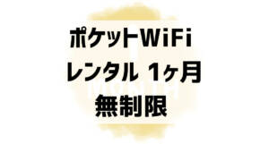 pocket wifi rental 1month unlimited001