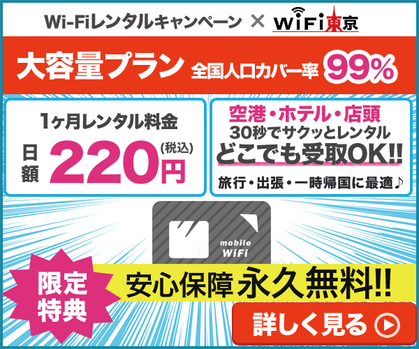 羽田空港でレンタルできる国内用おすすめwi Fi店舗 一時帰国に無料で借りる方法